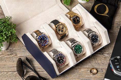 4 slot travel watch case